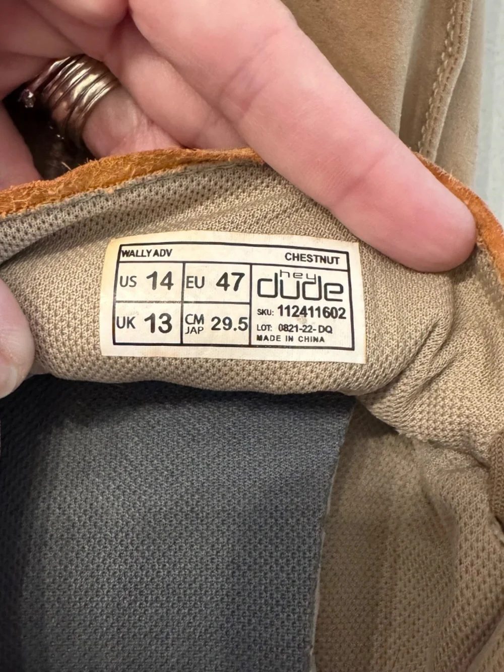 Hey Dude Men's Wally Slip-On Canvas Shoes in Chestnut Sz 14 GUC